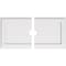 Ekena Millwork Rectangle Architectural Grde PVC Ceiling Medallion, 36"W x 18"H x 3"ID x 12 1/2"C x 1"P, Two-Piece CMP36X18RE2-03000 - alternate 1